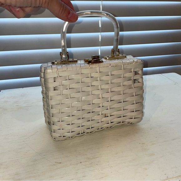 Vintage Woven Clutch Handmade in British Hong Kong - Picture 3 of 10